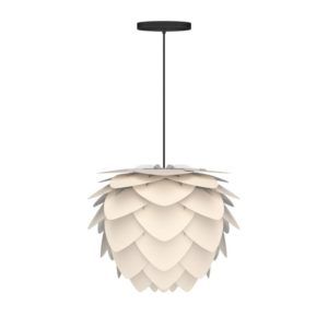 Lampa wisząca Aluvia Mini Umage - perłowa, biała szyszka