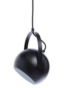 Lampa wisząca Ball - Frandsen lighting - czarna z uchwytem
