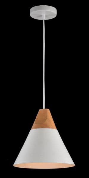 lampa wisząca biała w stylu skandynawskim