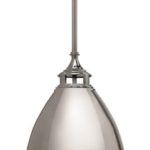 Lampa wisząca w stylu Hampton - Hamilton - srebrna - 1
