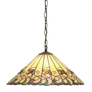 Lampa wisząca Jamelia - Interiors - kolorowe szkło