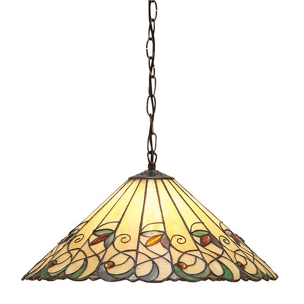 Lampa wisząca Jamelia - Interiors - kolorowe szkło