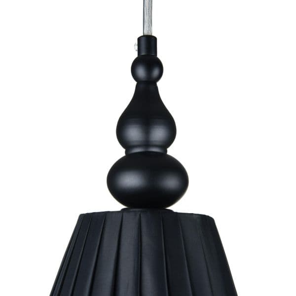 lampa wisząca cała czarna z abażurem czarnym