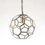 Lampa wisząca Miele - Endon Lighting - szklana, geometryczny wzór - 1