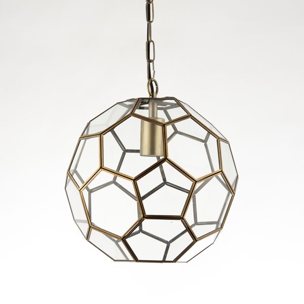 Lampa wisząca Miele - Endon Lighting - szklana, geometryczny wzór - 1
