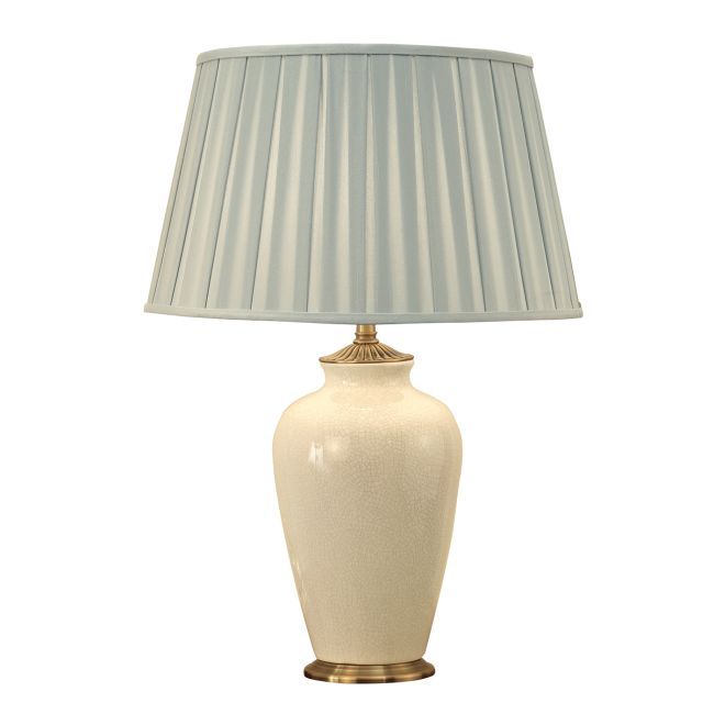Mała lampa stołowa Ryhall - Interiors - kremowa ceramika