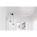czarne minimalistyczne zawieszenie na dwie lampy Vita Copenhagen