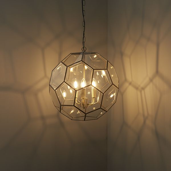 Stylowa lampa wisząca Miele - Endon Lighting - 3 żarówki - szklana - 2