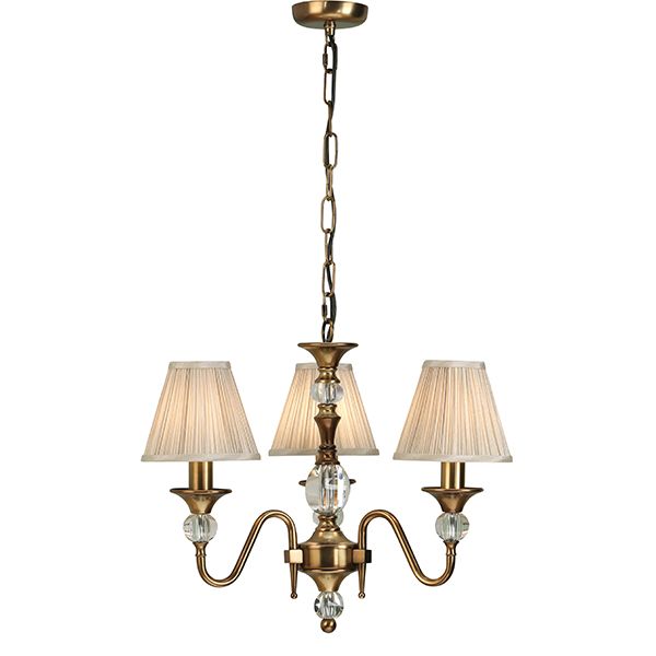 Lampa wisząca z dekoracyjnymi kryształami klasyczna