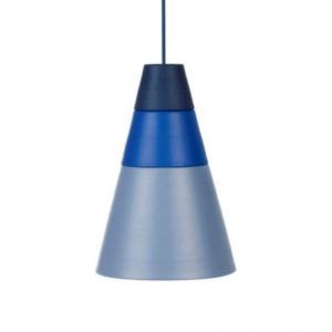 Lampa wisząca Coney Cone - Grupa Products - trzy odcienie niebieskiego