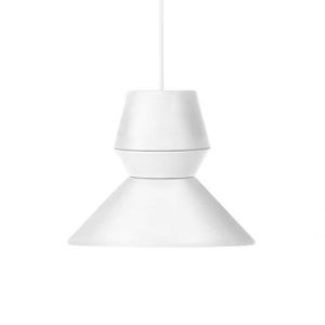 Biała lampa wisząca Queen - Grupa Products - aluminiowy klosz