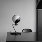 kulista lampa stołowa, nowoczesna, designerska