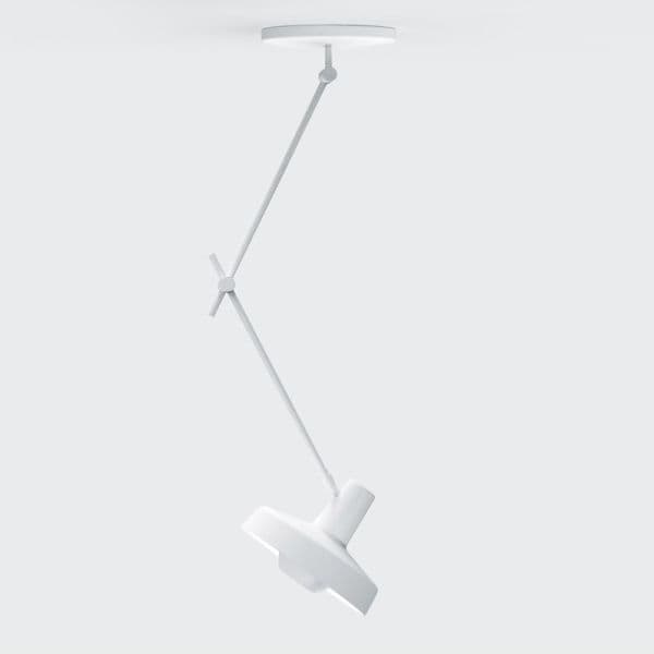 biała lampa nowoczesna, minimalistyczna, regulowana długość